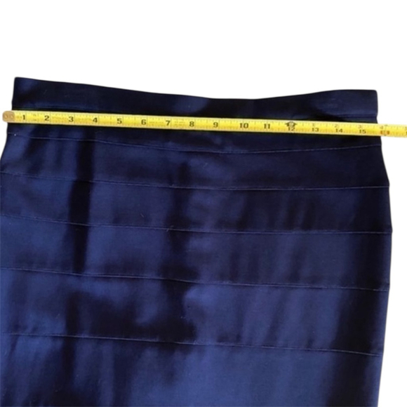 Women's Navy Pencil Skirt Size 6 Comfort Waist - Picture 6 of 13